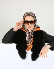 siyah naturel kürk fox  yaka 2