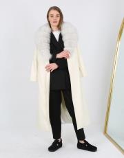 beyaz piano kaşmir şal yaka kaban  2