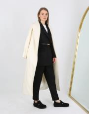 beyaz piano kaşmir şal yaka kaban  3