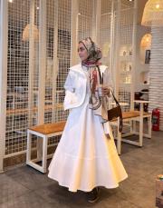 beyaz pearly kloş etek 3