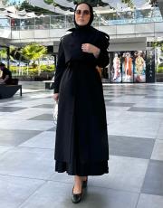 siyah yelekli trençkot 3