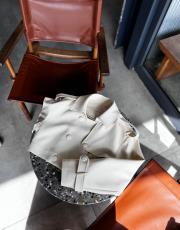 ekru yelekli trençkot 2