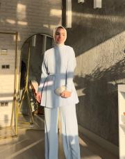 bebe mavisi krep nina takım