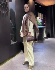 bej hüliya blazer takım 3