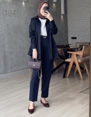 lacivert retro pantolon 2