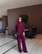 bordo jamilia pantolon