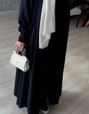 siyah a pileli elbise  2