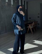 lacivert vintage gömlek 3