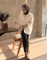 beyaz pearly gömlek