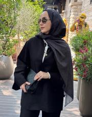 siyah pera keten takım 