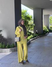 yağ yeşili pera keten takım 2