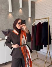 acı kahve sakura ceket