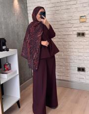 bordo sakura pantolon