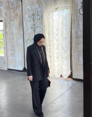 siyah rahat kesim blazer ceket 2