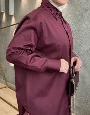 bordo wata gömlek 3