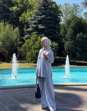 bebe mavisi polo yaka detaylı modal takım 2