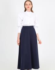 lacivert  klasik kloş  krep etek 3